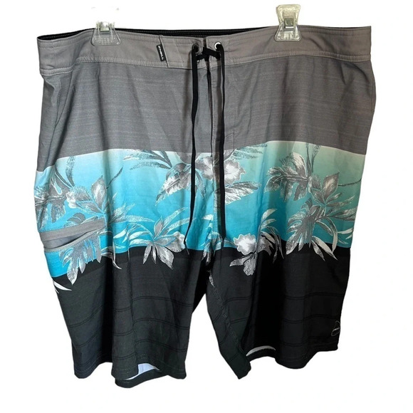 Short De Bain O'Neill American DNA - Taille 29, Gris, En Polyester - Occasion